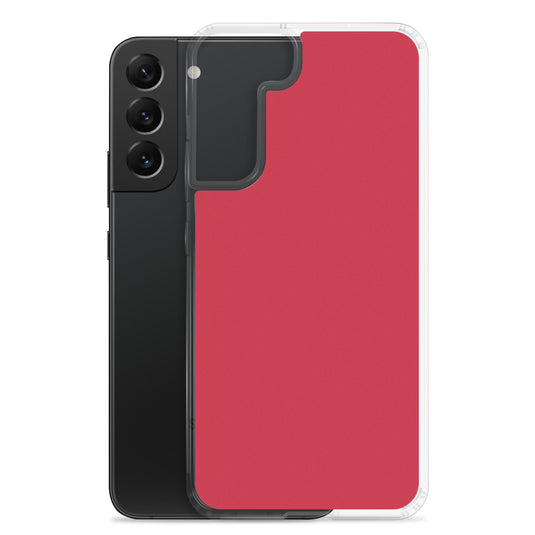 Red Samsung Clear Thin Case Plain Color CREATIVETECH