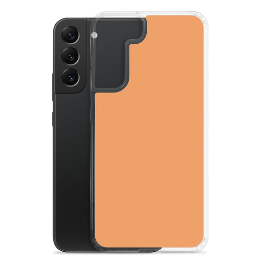 Sea Buckthorn Orange Samsung Clear Thin Case Plain Color CREATIVETECH