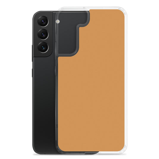 Bronze Orange Samsung Clear Thin Case Plain Color CREATIVETECH