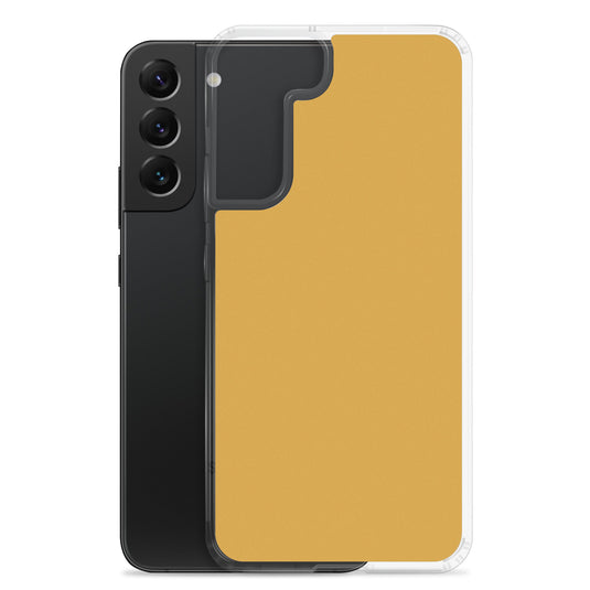Buttercup Yellow Orange Samsung Clear Thin Case Plain Color CREATIVETECH