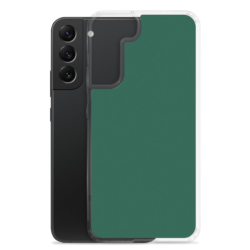 Load image into Gallery viewer, British Racing Green Samsung Clear Thin Case Plain Color CREATIVETECH