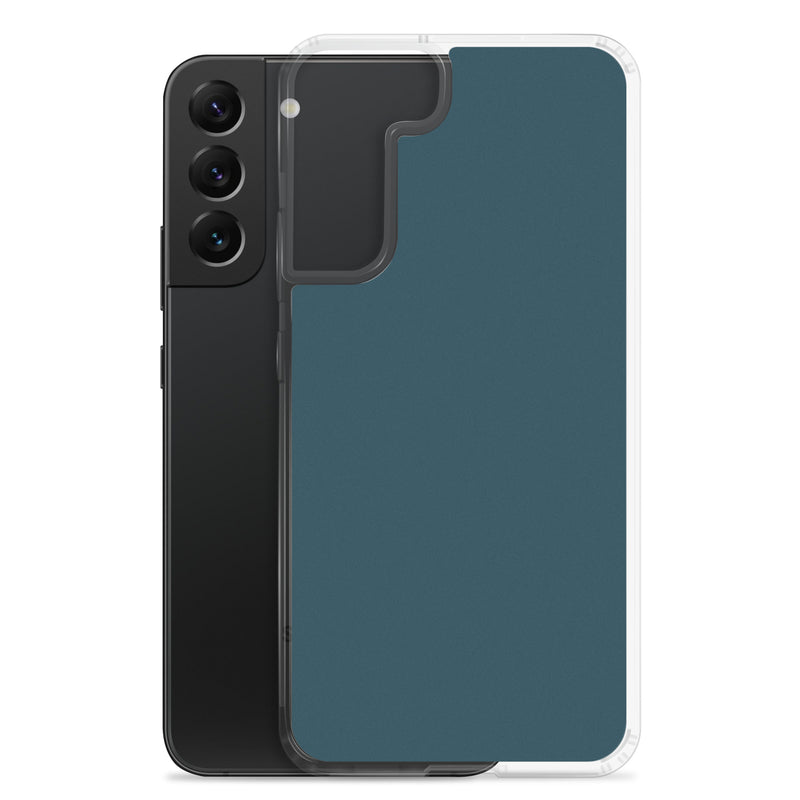 Load image into Gallery viewer, Whale Blue Samsung Clear Thin Case Plain Color CREATIVETECH