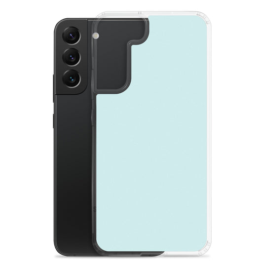 Light Cyan Blue Samsung Clear Thin Case Plain Color CREATIVETECH