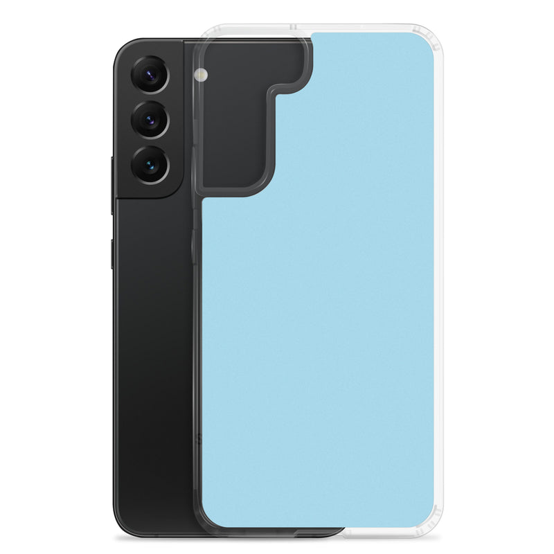 Load image into Gallery viewer, Columbia Blue Samsung Clear Thin Case Plain Color CREATIVETECH