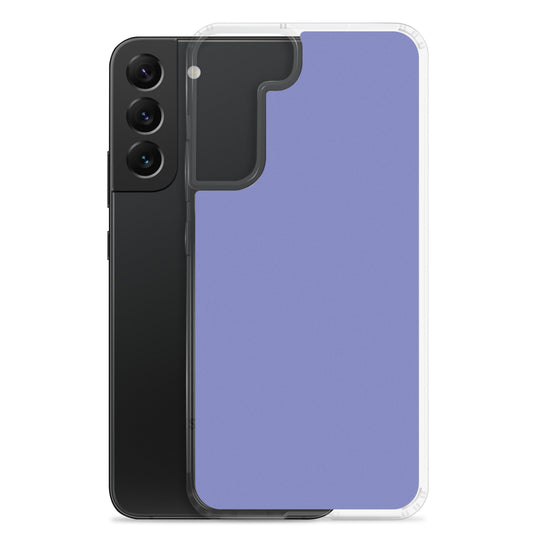 Medium Slate Blue Samsung Clear Thin Case Plain Color CREATIVETECH