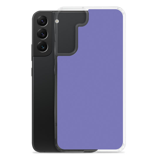Medium Slate Purple Blue Samsung Clear Thin Case Plain Color CREATIVETECH