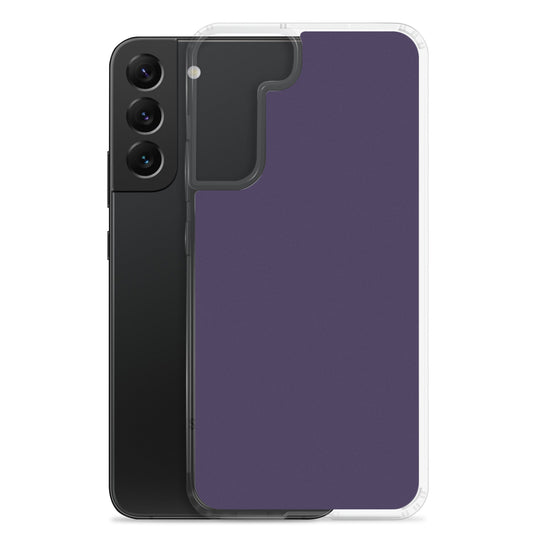 Tolopea Dark Purple Samsung Clear Thin Case Plain Color CREATIVETECH