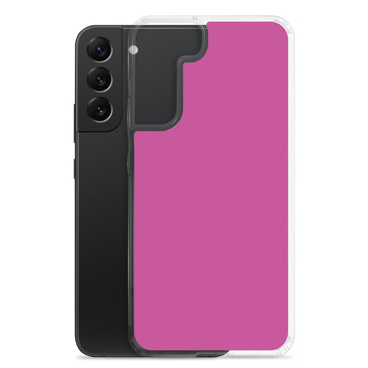 Medium Red Violet Samsung Clear Thin Case Plain Color CREATIVETECH