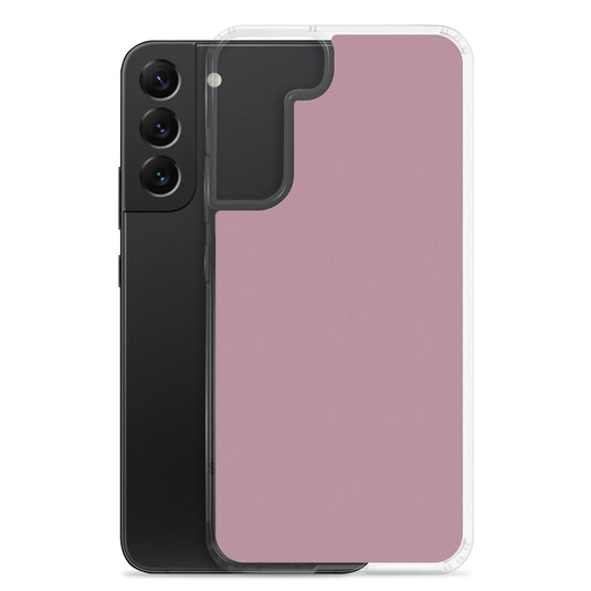 Tapestry Deep Ash Pink Samsung Clear Thin Case Plain Color CREATIVETECH