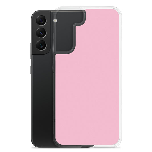 Cotton Candy Pink Samsung Clear Thin Case Plain Color CREATIVETECH