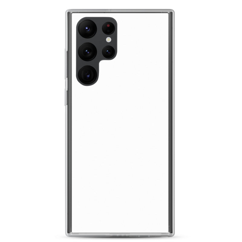 Load image into Gallery viewer, White Samsung Clear Case Plain Color CREATIVETECH