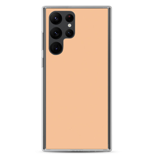 Romantic Orange Samsung Clear Thin Case Plain Color CREATIVETECH