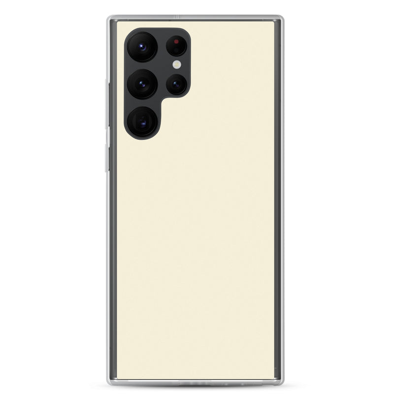 Load image into Gallery viewer, Apricot Yellow Samsung Clear Thin Case Plain Color CREATIVETECH