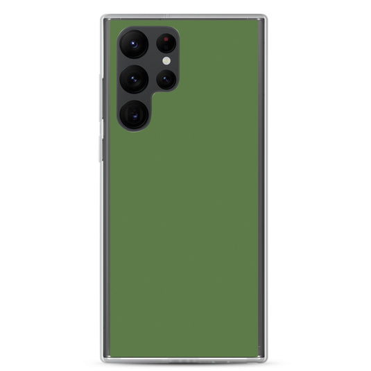 Fern Green Samsung Clear Thin Case Plain Color CREATIVETECH