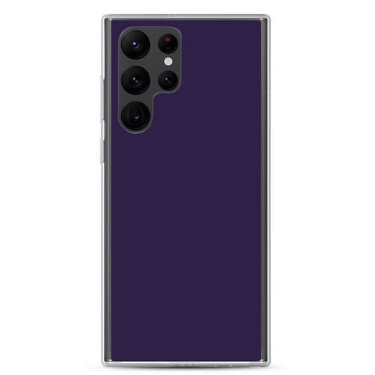 Tolopea Dark Purple Samsung Clear Thin Case Plain Color CREATIVETECH
