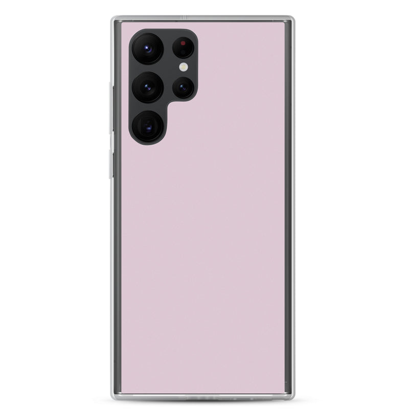Load image into Gallery viewer, Pale Twilight Pink Samsung Clear Thin Case Plain Color CREATIVETECH