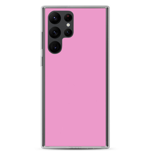 Lavender Rose Pink Samsung Clear Thin Case Plain Color CREATIVETECH