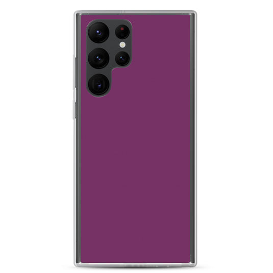 Palatinate Purple Samsung Clear Thin Case Plain Color CREATIVETECH
