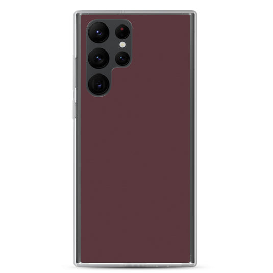 Cab Sav Brown Samsung Clear Thin Case Plain Color CREATIVETECH