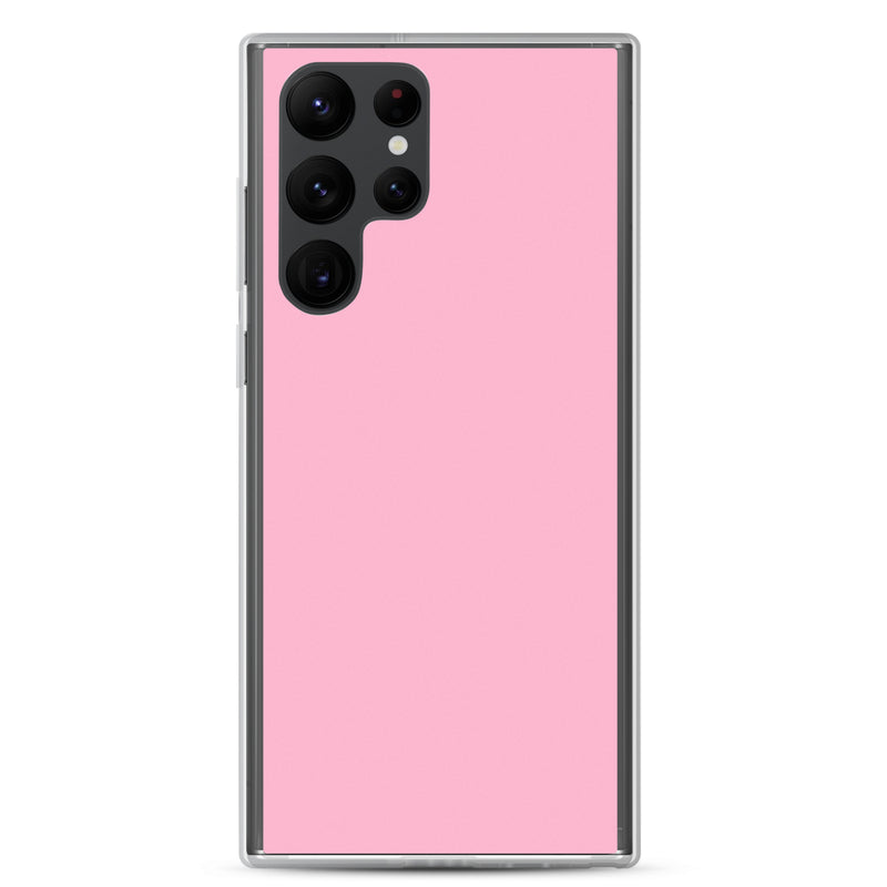 Load image into Gallery viewer, Cotton Candy Pink Samsung Clear Thin Case Plain Color CREATIVETECH