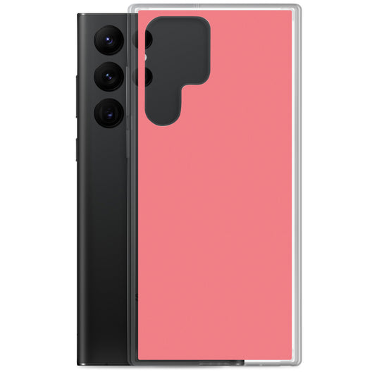 Frolly Red Samsung Clear Thin Case Plain Color CREATIVETECH