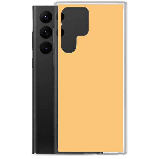 Chardonnay Yellow Orange Samsung Clear Thin Case Plain Color CREATIVETECH
