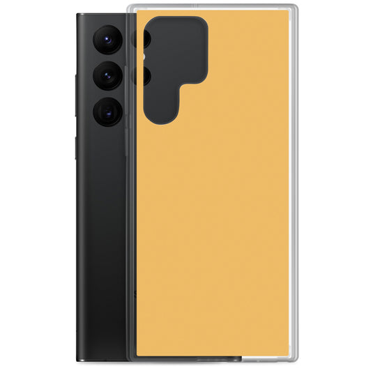 Harvest Yellow Samsung Clear Thin Case Plain Color CREATIVETECH
