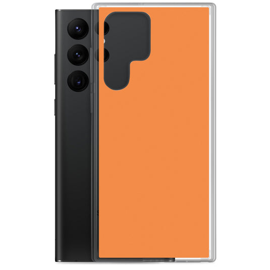 Flamenco Orange Samsung Clear Thin Case Plain Color CREATIVETECH