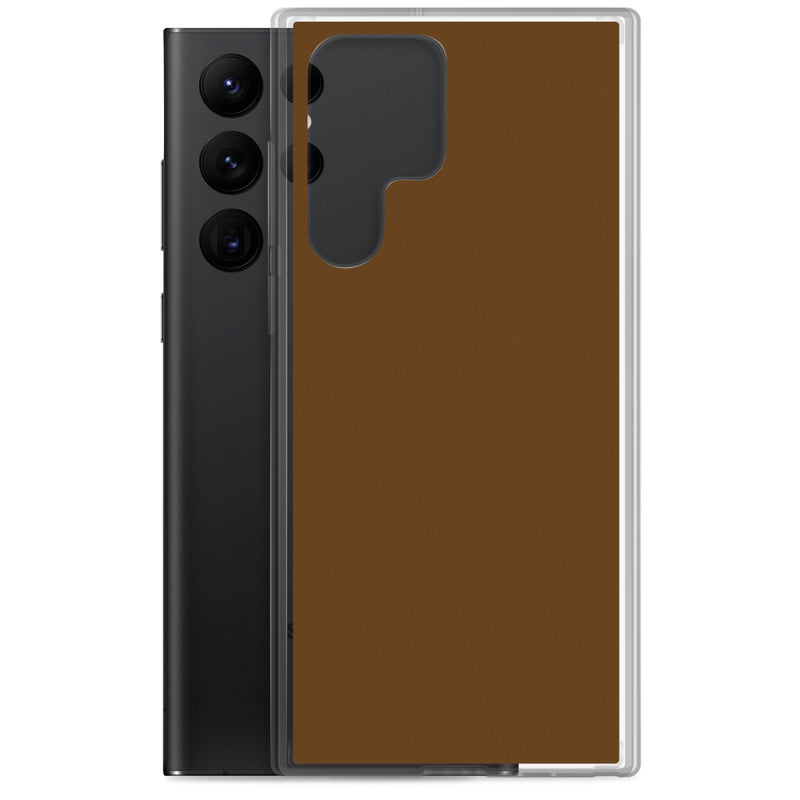 Load image into Gallery viewer, Brown Samsung Clear Thin Case Plain Color CREATIVETECH