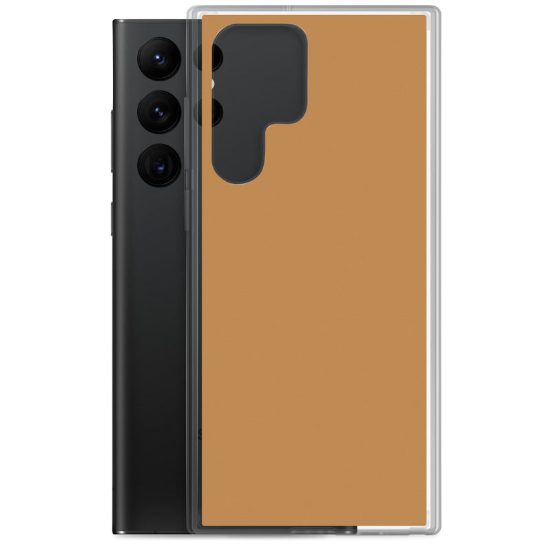 Load image into Gallery viewer, Nude Brown Yellow Samsung Clear Thin Case Plain Color CREATIVETECH