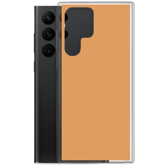Classy Brown Yellow Samsung Clear Thin Case Plain Color CREATIVETECH