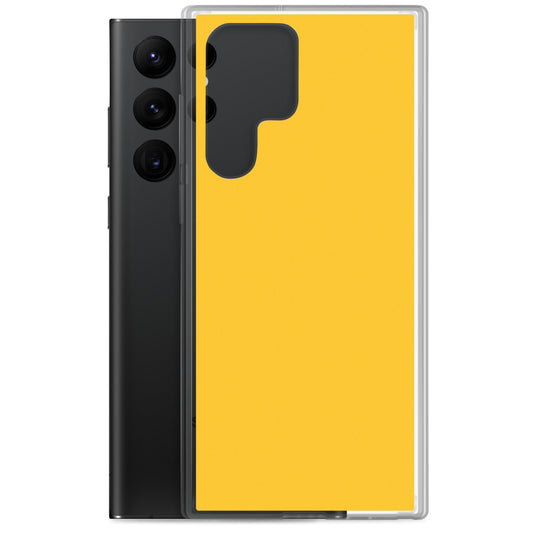 Yellow Samsung Clear Thin Case Plain Color CREATIVETECH