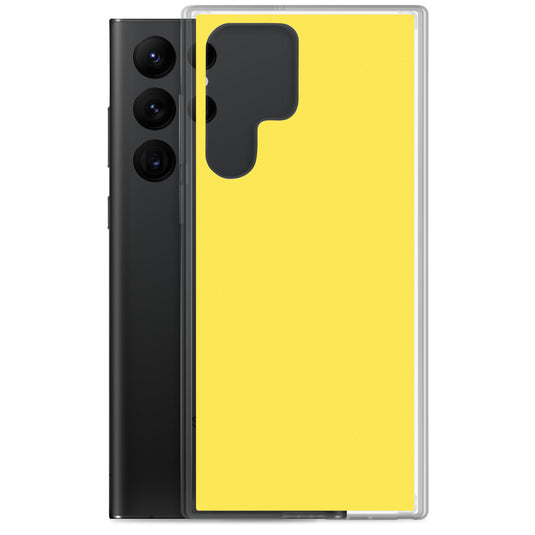 Paris Daisy Yellow Samsung Clear Thin Case Plain Color CREATIVETECH