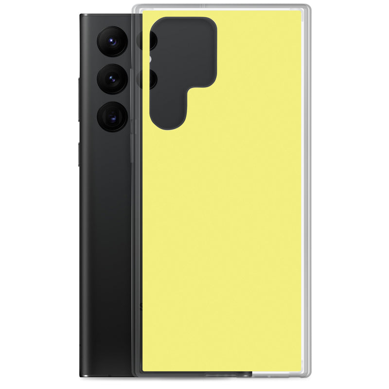 Load image into Gallery viewer, Dolly Yellow Samsung Clear Thin Case Plain Color CREATIVETECH