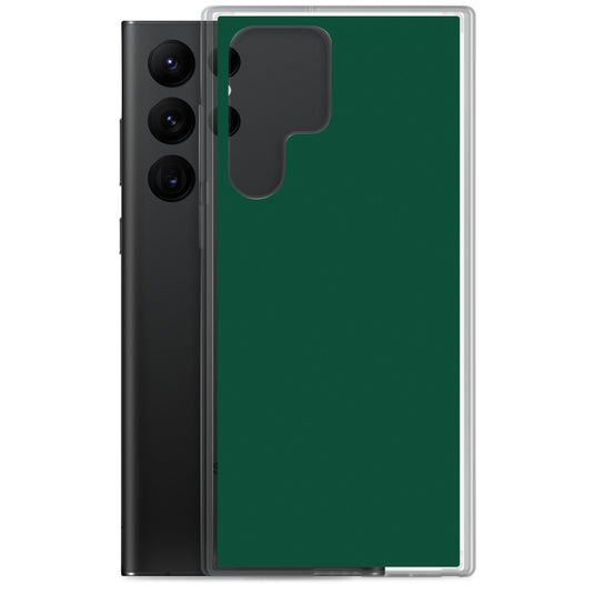 British Racing Green Samsung Clear Thin Case Plain Color CREATIVETECH