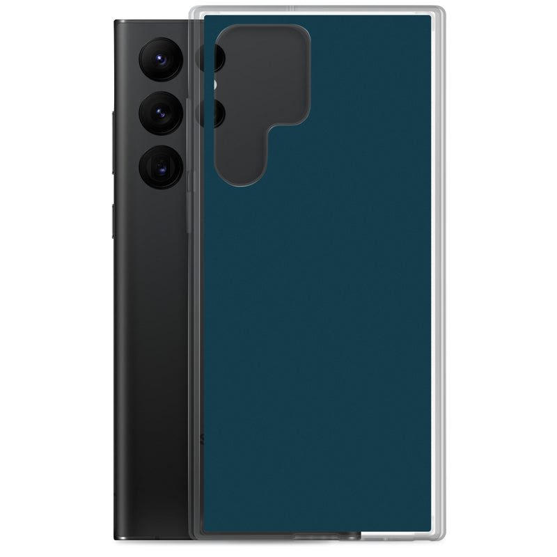 Load image into Gallery viewer, Whale Blue Samsung Clear Thin Case Plain Color CREATIVETECH