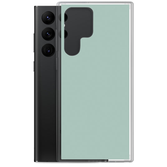 Opal Green Blue Samsung Clear Thin Case Plain Color CREATIVETECH