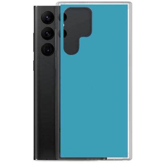 Blue Samsung Clear Thin Case Plain Color CREATIVETECH
