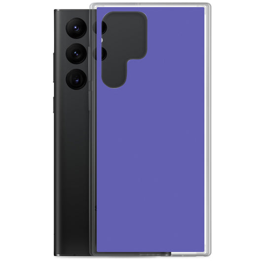 Medium Slate Purple Blue Samsung Clear Thin Case Plain Color CREATIVETECH