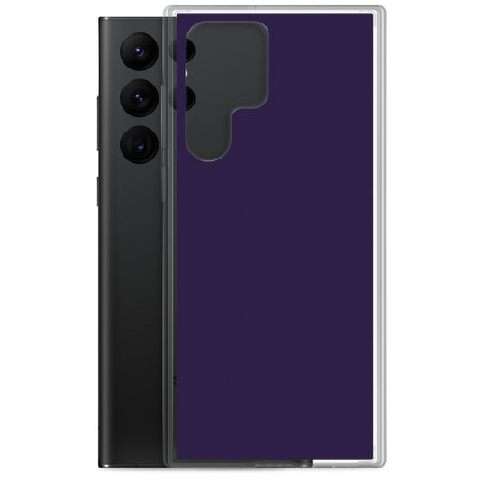 Tolopea Dark Purple Samsung Clear Thin Case Plain Color CREATIVETECH