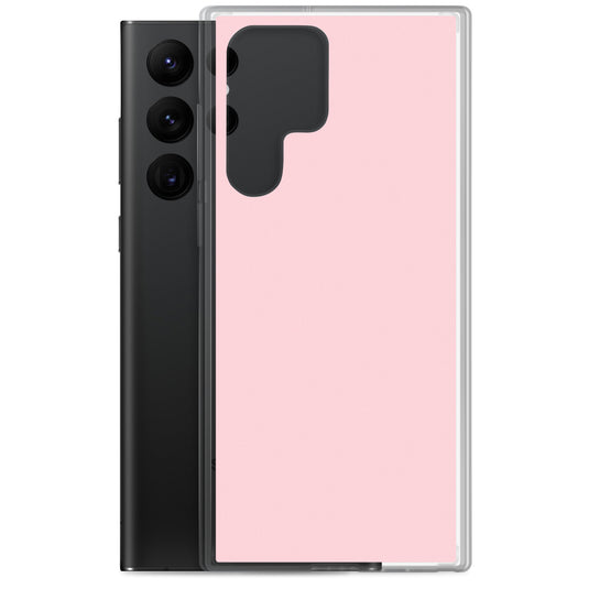 Flamingo Pink Samsung Clear Thin Case Plain Color CREATIVETECH