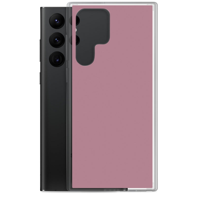 Load image into Gallery viewer, Tapestry Deep Ash Pink Samsung Clear Thin Case Plain Color CREATIVETECH