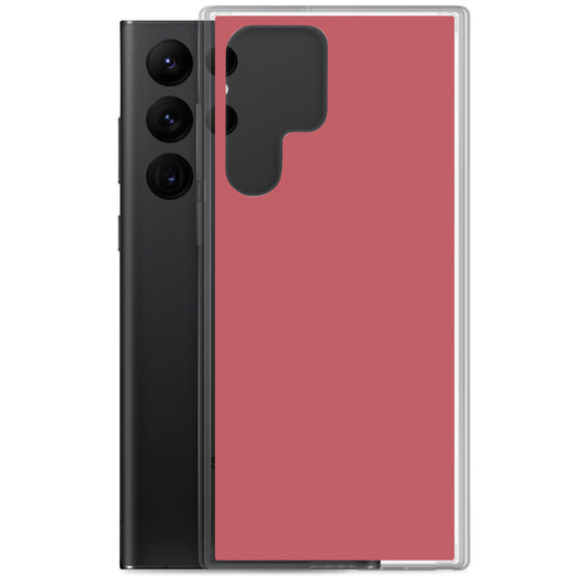 Mandy Red Samsung Clear Thin Case Plain Color CREATIVETECH