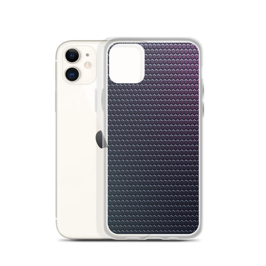 Dark Violet Blue Industrial Rubber Style Flexible Clear iPhone Case Bump Resistant Corners CREATIVETECH