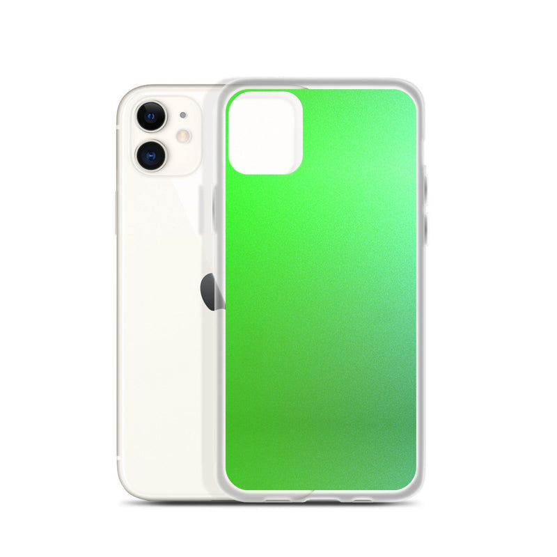 Load image into Gallery viewer, Intensive Green Gradient Colorful Flexible Clear iPhone Case Bump Resistant Corners CREATIVETECH