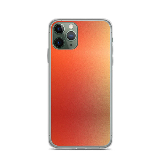 Intensive Orange Red Gradient Colorful Flexible Clear iPhone Case Bump Resistant Corners CREATIVETECH