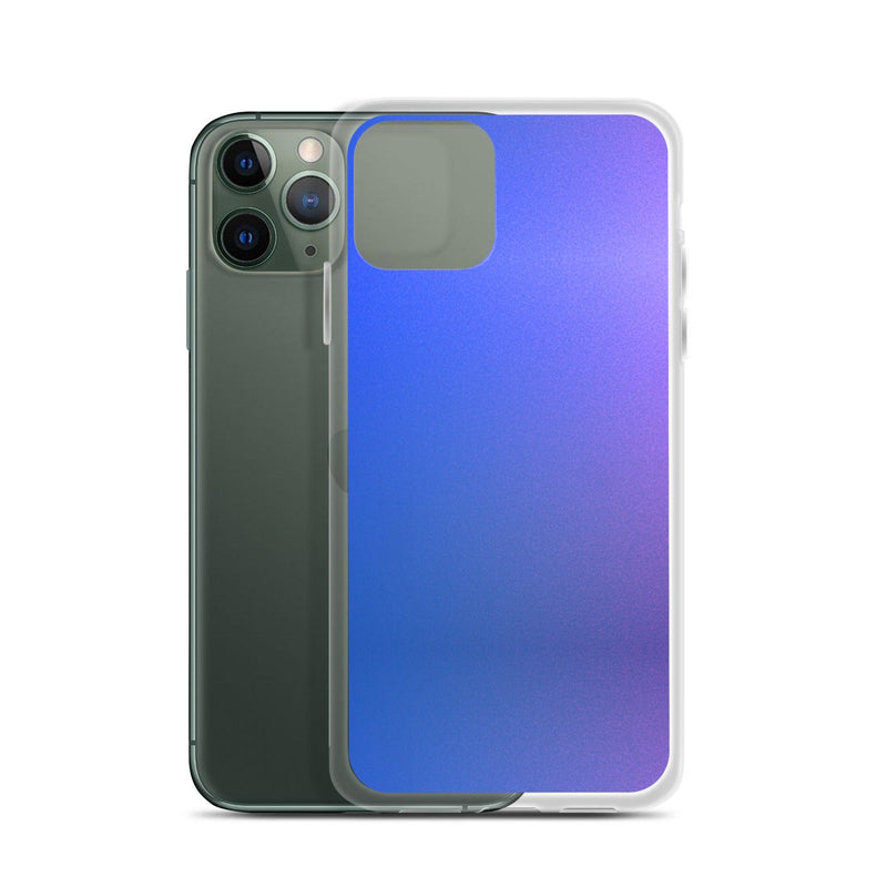 Load image into Gallery viewer, Intensive Blue Violet Gradient Colorful Flexible Clear iPhone Case Bump Resistant Corners CREATIVETECH