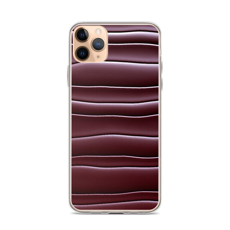 Load image into Gallery viewer, Dark Burgundi Red Gummy Squishy Blob Style Flexible Clear iPhone Case Bump Resistant Corners CREATIVETECH