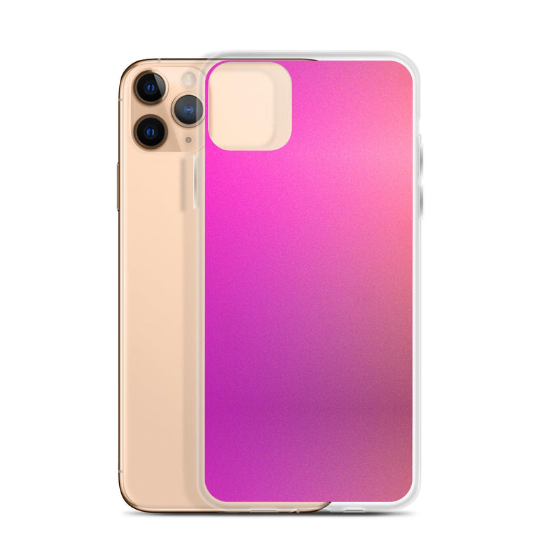 Load image into Gallery viewer, Pink Orange Gradient Colorful Flexible Clear iPhone Case Bump Resistant Corners CREATIVETECH