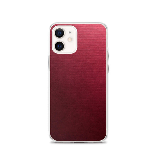 Brushed Red Metal Flexible Clear iPhone Case Bump Resistant Corners CREATIVETECH